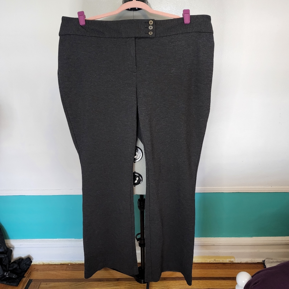 ALFANI WOMAN GRAY TROUSERS, WINTER WEIGHT